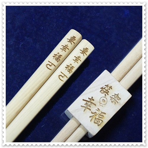 檜木環保筷‧湯匙組‧原木杯墊